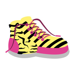Women fashion boot icon vector illustration graphic design