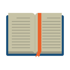 Book open isolated icon vector illustration graphic design