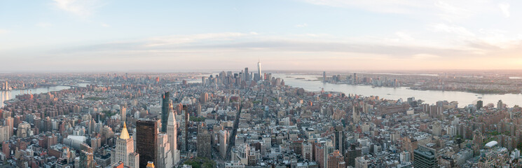 Fototapeta na wymiar panorama skyline new york