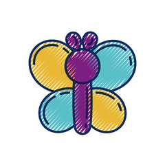 funny inflatable shaped balloons butterfly animal vector illustration