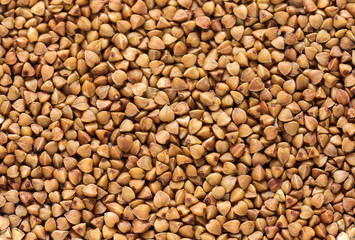 Buckwheat pattern close up. Buckwheat texture.