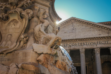 fontana del pantheon piazza de la rotonda