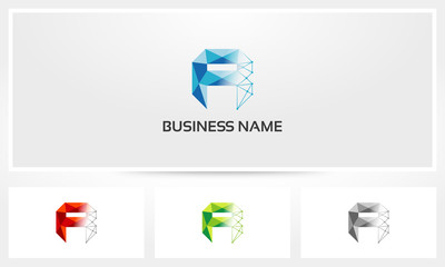 Letter R Alphabet Polygon Mesh Transparent 