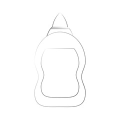 Glue bottle isolated icon vector illustration graphic design