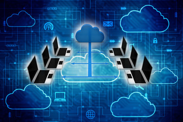 3d rendering Computer network