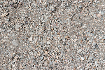The texture of the gravel. Small rubble