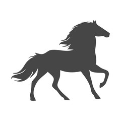 Horse silhouette - Vector - Illustration 