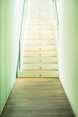 Obraz premium illuminated modern stairs at indoor