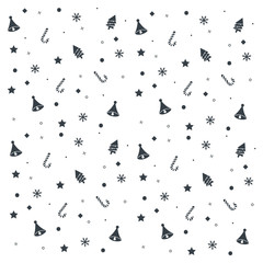 Set of Colorful Chirstmas Doodle Texture Design