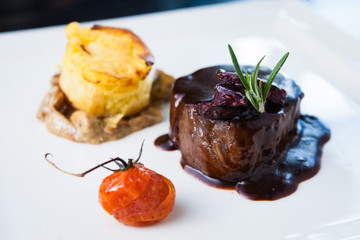 Roasted beef tenderloin