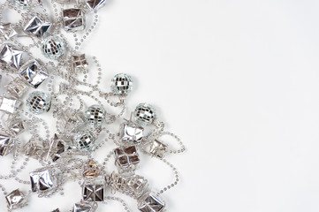 Christmas decoration background. Happy new year. christmas background isolated. Copy space. Space for text/ banner.