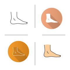 Human foot icon