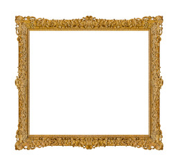 Old wooden picture frame