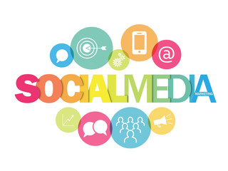 SOCIAL MEDIA MARKETING Vector Concept Banner