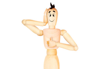 happy character giving thumb up