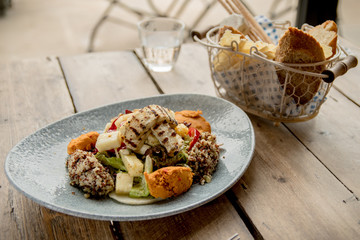 Halloumi Quinoa Salad