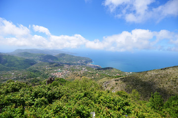 Fototapeta premium resort city in mountains