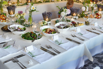 Wedding reception table