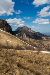 The mountain range of the Big Thach natural park. Adygea