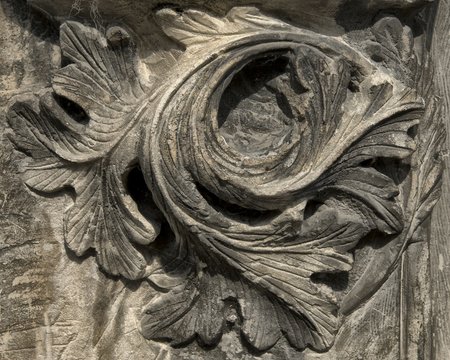 Sculpture &agrave; Saumur, Maine-et-Loire, France