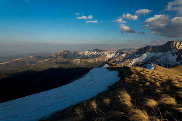 The mountain range of the Big Thach natural park. Adygea