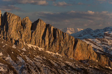 The mountain range of the Big Thach natural park. Adygea
