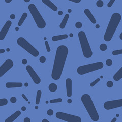 Exclamation Mark Warning Sign Silhouette Seamless Pattern