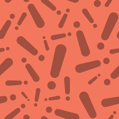 Seamless Exclamation Mark Sign Silhouette Pattern