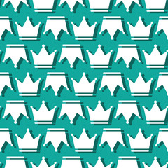 Crown King And Queen Royal Symbol Seamless Pattern