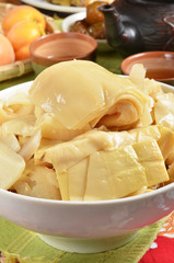 Taiwan's hakka  traditional cuisine -braised bamboo shoot