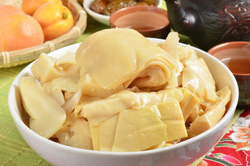 Taiwan's hakka  traditional cuisine -braised bamboo shoot