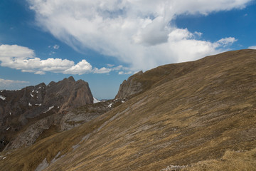 The mountain range of the Big Thach natural park. Adygea