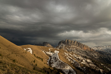 The mountain range of the Big Thach natural park. Adygea