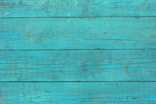 Blue  wood planks background 