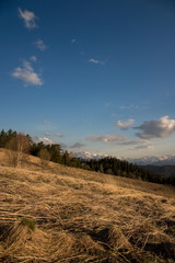 The mountain range of the Big Thach natural park. Adygea