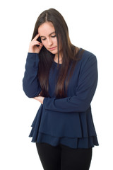 Fototapeta premium woman headache isolated