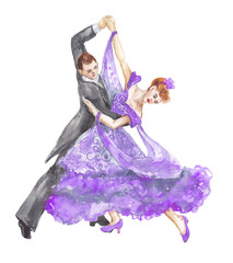 watercolor dance tango - 180715388