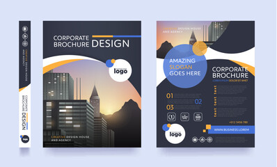 poster flyer pamphlet brochure cover design layout space for photo background, vector template in A4 size