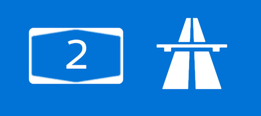 A2 Bundesautobahn Schild