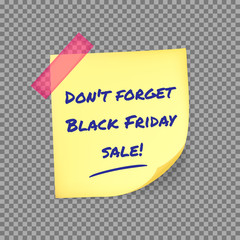 Black Friday reminder sticker