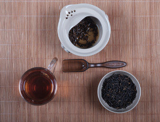 Chinese red tea dianhong of Yunnan province