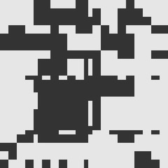 Black and White Abstract Rectangles Art Graphic Design 