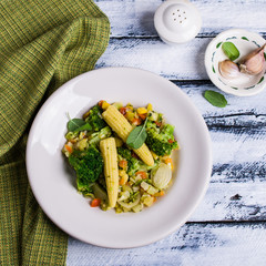 Steamed vegetable mix