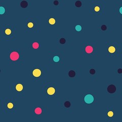 Seamless background. Multi-colored circles. Vector repeating texture.