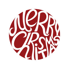 Merry christmas sign.