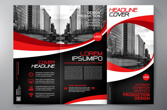 Brochure 3 Fold Flyer Design A4 Template.