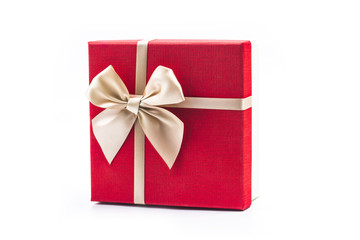 Gift boxes on white background