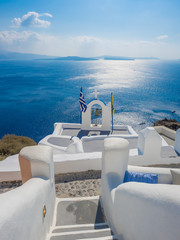 View on Oia in Santorini