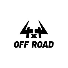 4x4 off-road emblem. Logo vector © G
