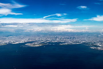夏の東京湾を一望